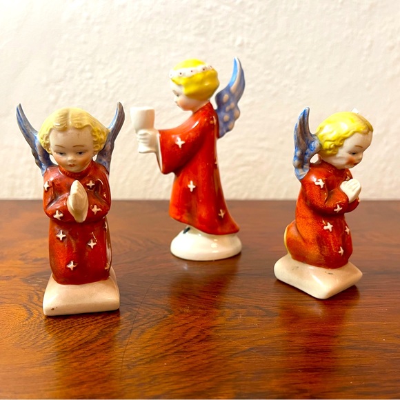Hummel Art Rare Us Zone Germany 94s Hummel Angel Figurines Red Star